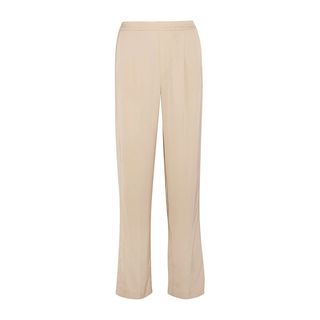 Vince + Pleated Satin Wide-Leg Pants