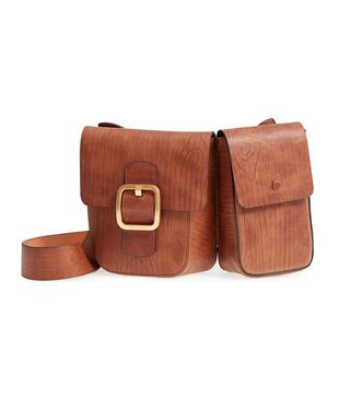 Tory Burch + Sawyer Double Pocket Leather Shoulder Bag