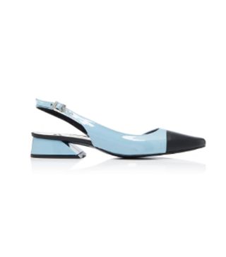 Yuul Yie + Two-Tone Patent And Leather Slingback Pumps