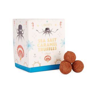 Liberty London + Dark Chocolate Sea Salt Caramel Truffles 175g