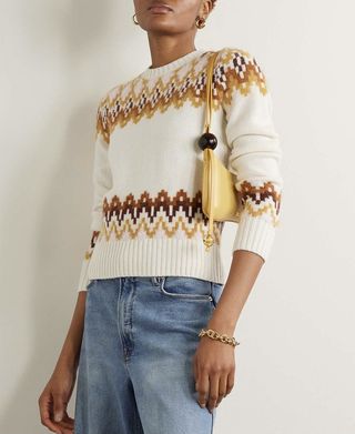 Zimmermann + Lyrical Fair Isle Merino Wool-Blend Sweater