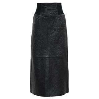 KITX + Cinch Rib Leather Skirt