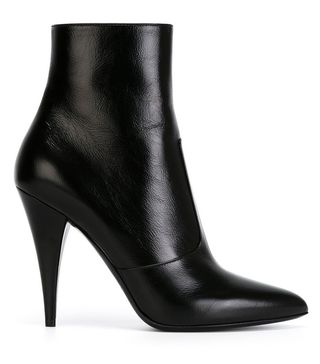 Saint Laurent + Pointed Toe Ankle Boots