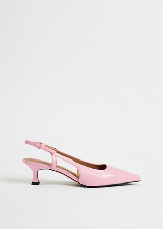 & Other Stories + Slingback Leather Pumps