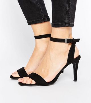 New Look + Suedette Barely There Heeled Sandals