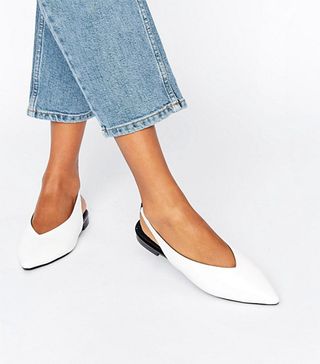 ASOS + Lychee Slingback Pointed Ballet Flats