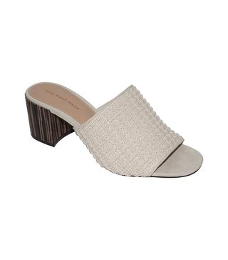 Who What Wear + Felicity Macrame Strap Block Heel Slide Sandals