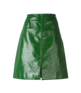 Courrèges + Front Slit Pencil Skirt