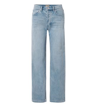 Burberry + High-Rise Straight-Leg Jeans