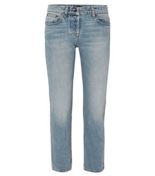 The Row + Ashland Cropped Mid-Rise Straight-Leg Jeans