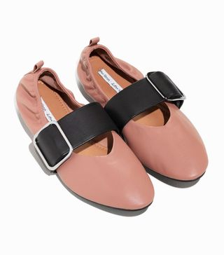 & Other Stories + Buckled Leather Ballet Flat