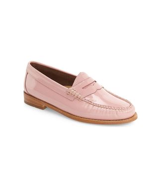 G.H. BASS & CO. + Whitney Loafers in Petal Pink Leather