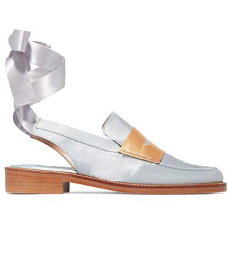 MR by Man Repeller + Two-Tone Satin Loafers