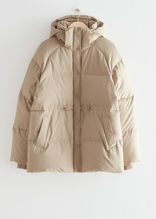 & Other Stories + Oversized Hooded Down Puffer Jacket
