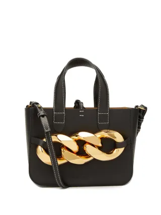 JW Anderson + Chain-embellished leather tote bag