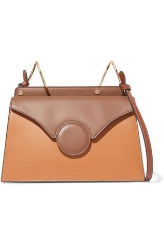 Danse Lente + Phoebe Two-Tone Leather Shoulder Bag