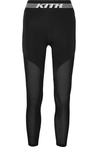 Kith + Cody Cooling Mesh-Paneled Stretch-Jersey Leggings