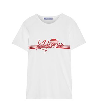 Koza + Kalifornien Printed Cotton-Jersey T-Shirt