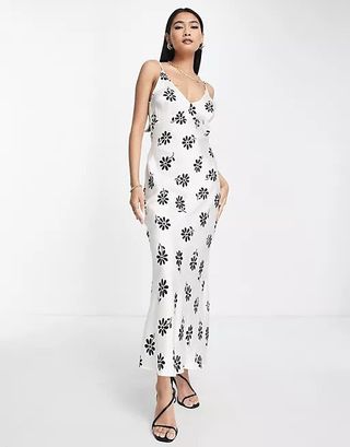 ASOS + Satin Maxi Slip Dress