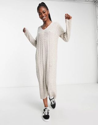 ASOS Design + Knitted Maxi Jumper Dress