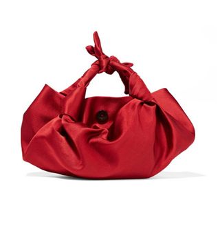 The Row + Ascot Knotted Satin Bag