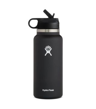 Hydro Flask + 32 oz Wide Mouth Water Bottle with Straw Lid