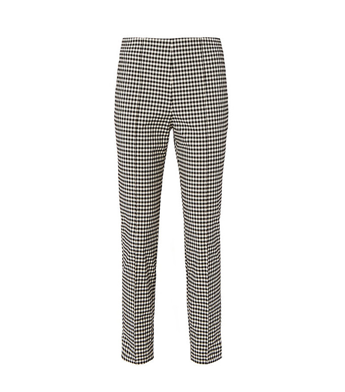Veronica Beard + Gingham High Waist Trousers