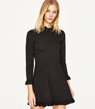 Zara + Mini Dress with Frills