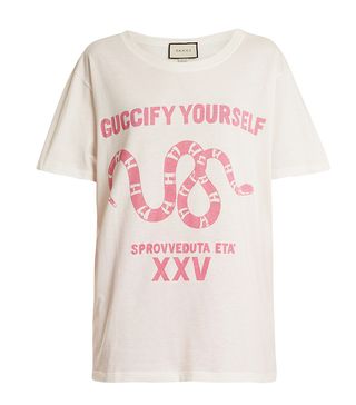 Gucci + Guccify Yourself-Print Cotton T-shirt