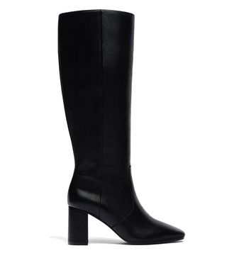 Uterqüe + Leather Knee-High Boots