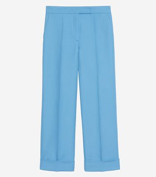 Sandro + Wide Leg Tailored Trousers