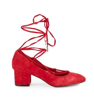 Saks Fifth Avenue + Lace-Up Block-Heel Pumps