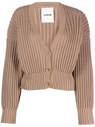 Aeron + Mount Ribbed Cardigan