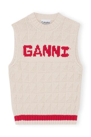 Ganni + Cotton Rope Vest