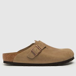 Birkenstock + Brown Boston Sandals