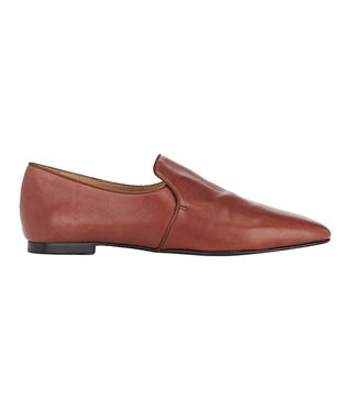 The Row + Alys Leather Venetian Loafers