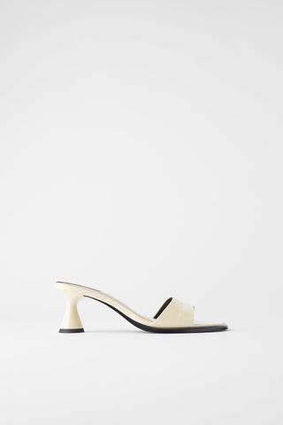 Zara + Animal Print Heeled Sandals