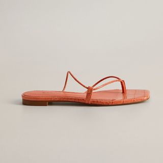 Mango + Flat Croc Sandals