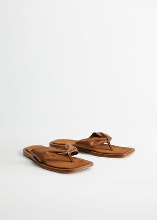 Mango + Leather Sandals