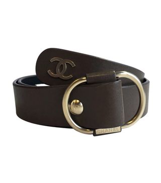 Chanel + Leather Belt