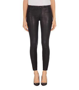 J Brand + L8001 Mid-Rise Stretch Leather Jeans