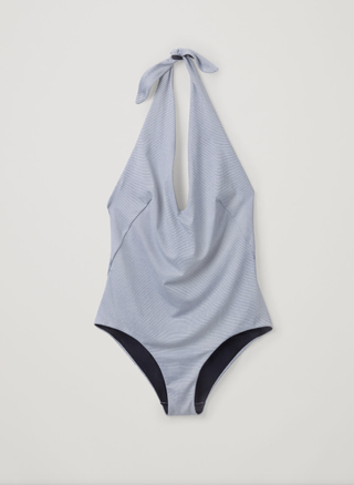 COS + Printed Halterneck Swimsuit