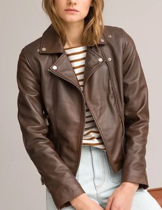 La Redoute + Leather Biker Jacket