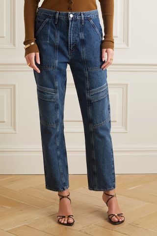 Agolde + + Net Sustain Cooper Cargo High-Rise Straight-Leg Organic Jeans