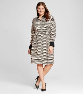 Who What Wear + Plus Size Button Up Shirtdress