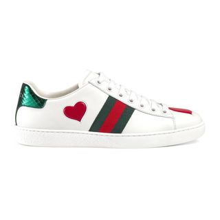 Gucci + Ace Embroidered Low-Top Sneaker