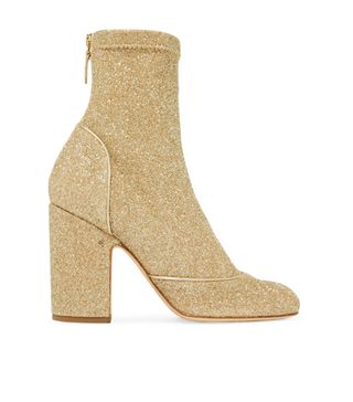 Laurence Dacada + Melody Metallic Stretch-Knit Boots