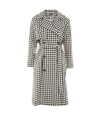 Topshop + Gingham Trench Coat