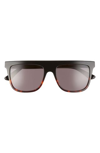 Diff + Stevie 55mm Gradient Flat Top Sunglasses