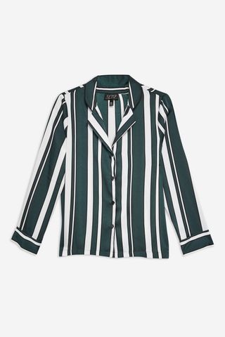 Topshop + PETITE Stripe PJ Style Shirt
